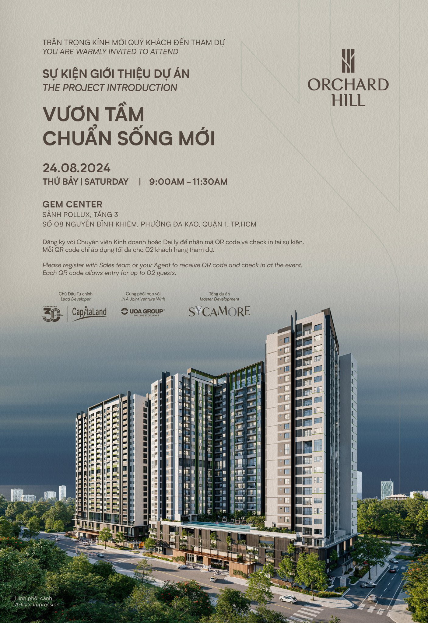 Unique Privileges of Orchard Hill Project @Sycamore Su kien gioi thieu Orchard Hill @Sycamore
