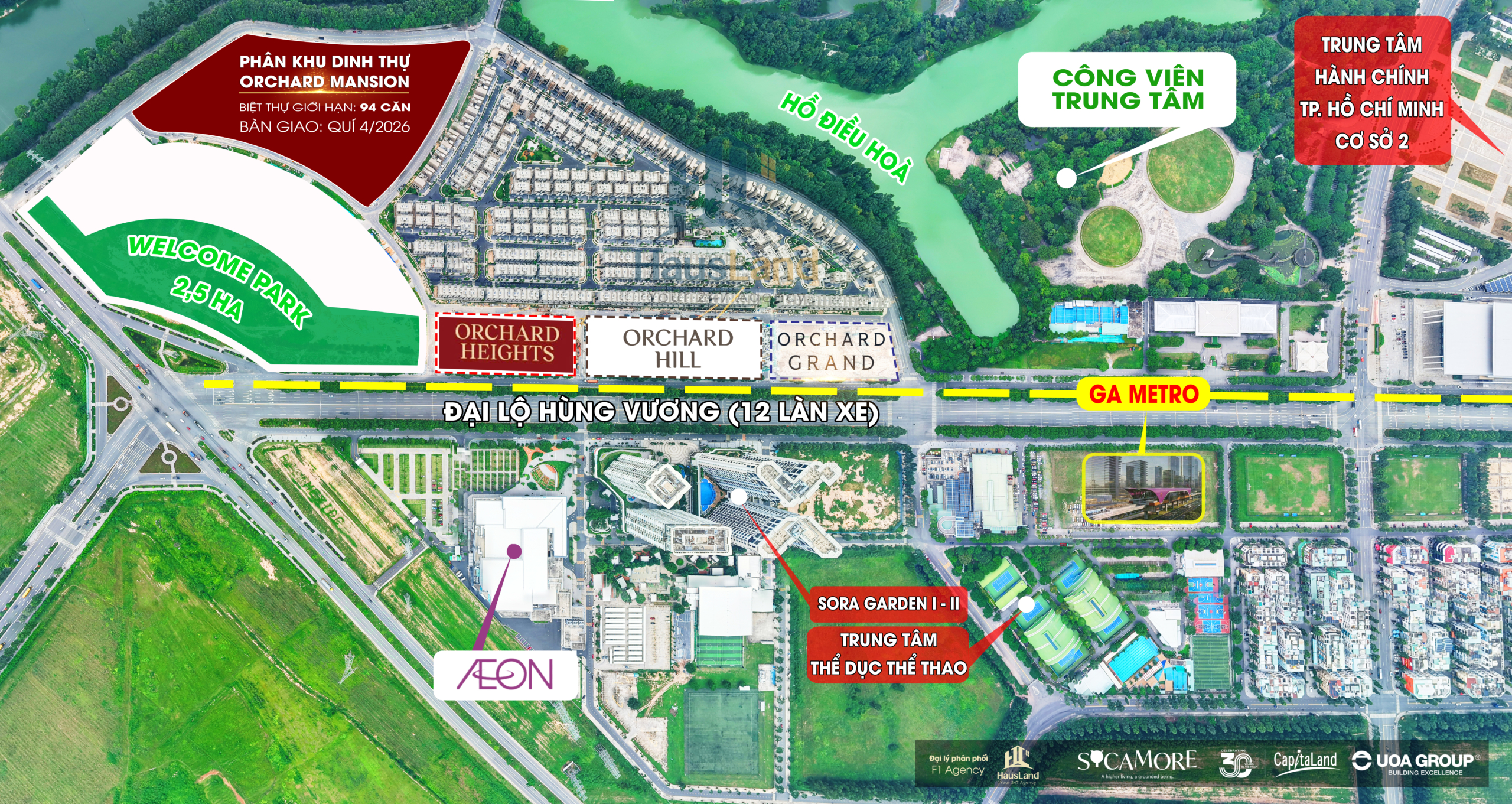 Phân khu dinh thự Orchard Mansion - Sycamore - Hill villas